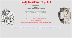 Desktop Screenshot of leedstransformer.co.uk